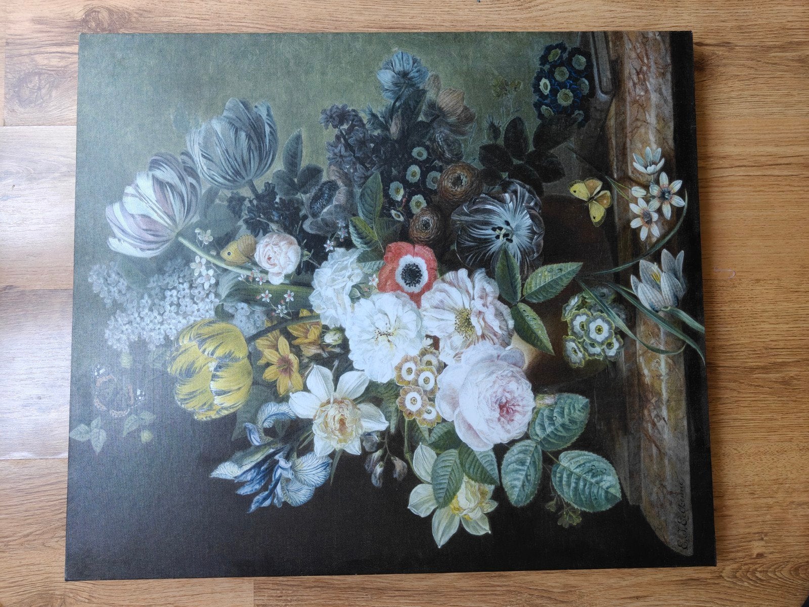 Schilderij bloemenstilleven 60x70cm, Ophalen