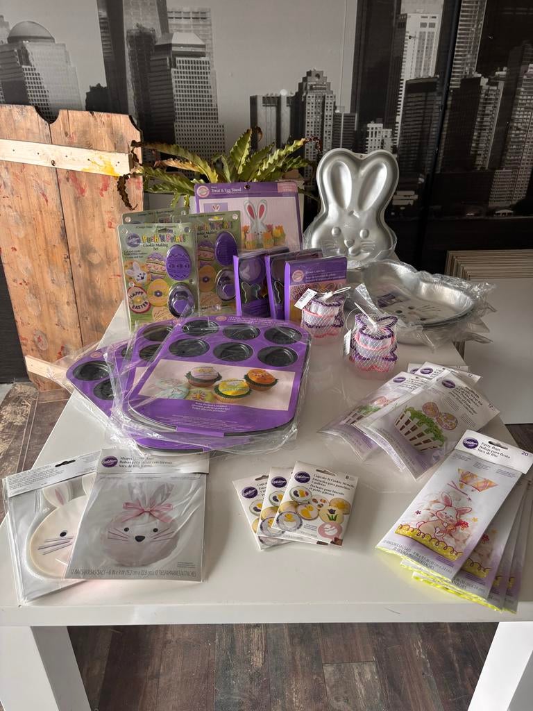 Complete set bakproducten Pasen set 35 stuks, Ophalen of Verzenden, Nieuw, Taarten of Cupcakes, Bakvorm