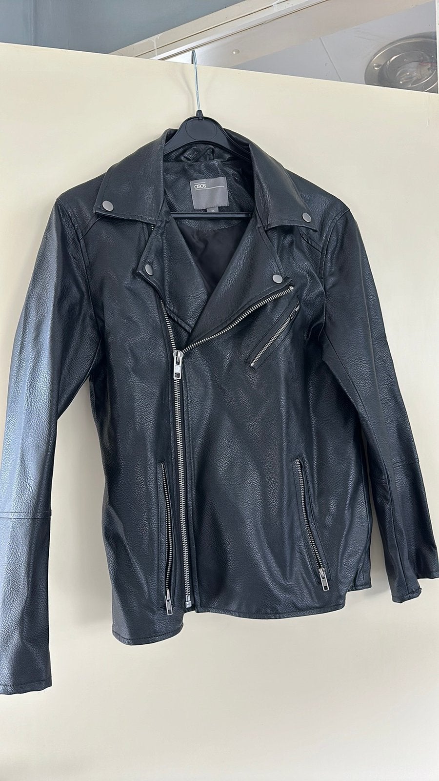 Laatste ‼️ mooie lederlook heren zomerjas te koop nieuw ‼️, Ophalen of Verzenden, Nieuw, Maat 46 (S) of kleiner, Zwart