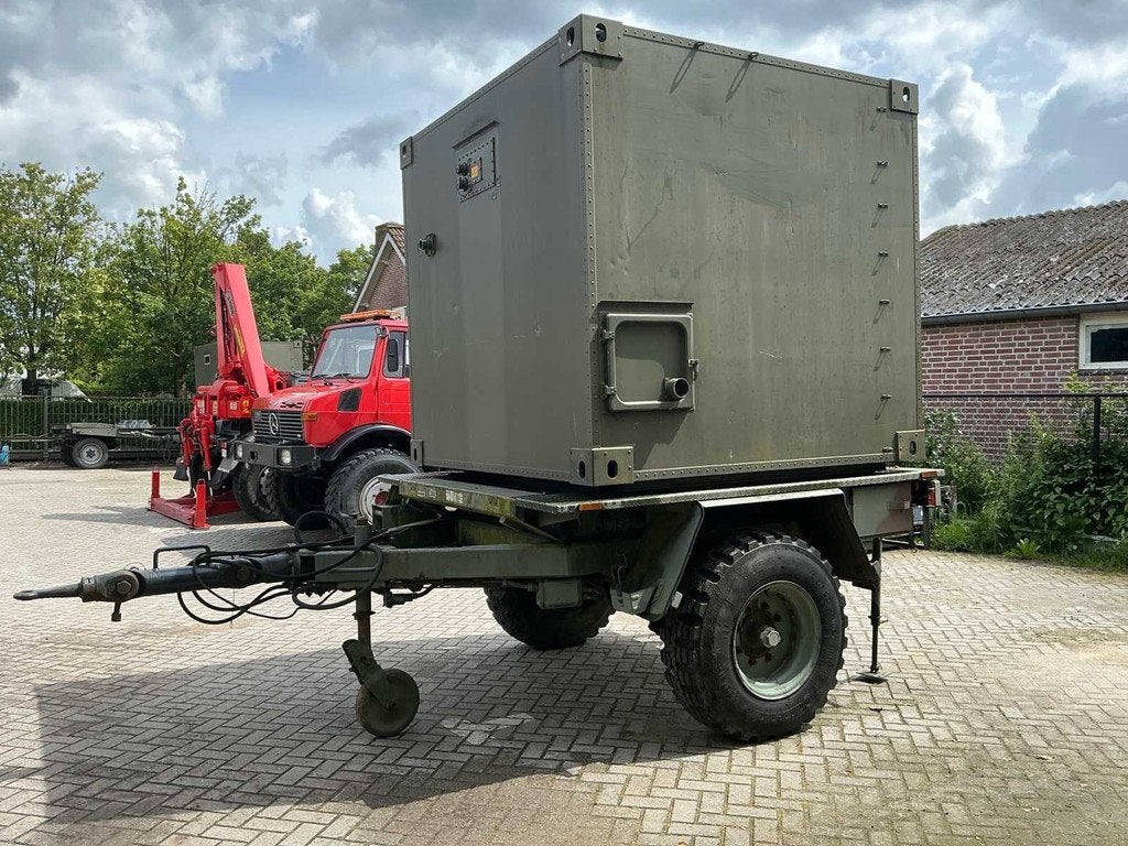 1993 Kögel AHW 15 kN AD Aanhangwagen Met container (alumini, Auto diversen, Aanhangers en Bagagewagens, Gebruikt