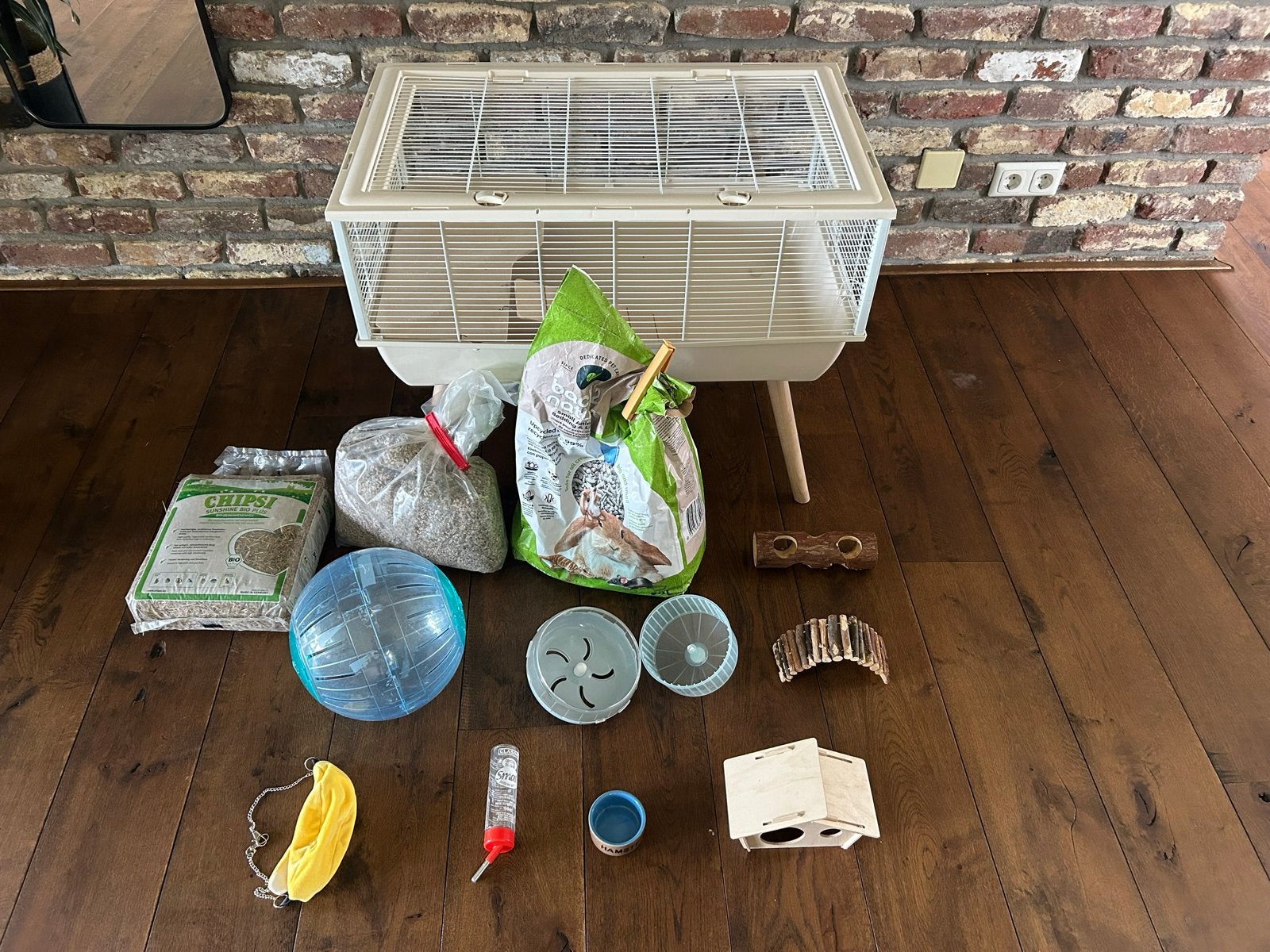 Hamster kooi, Kooi, Minder dan 75 cm, Zo goed als nieuw, Hamster