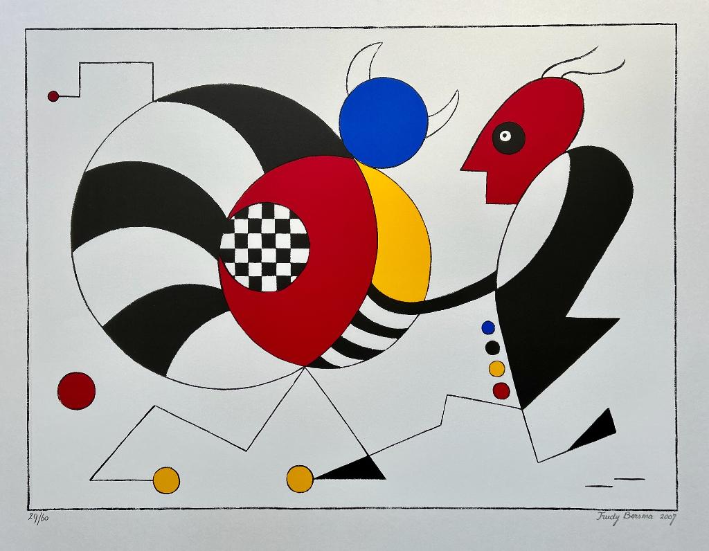 Zeefdruk Trudy Bersma, Antiek en Kunst, Verzenden