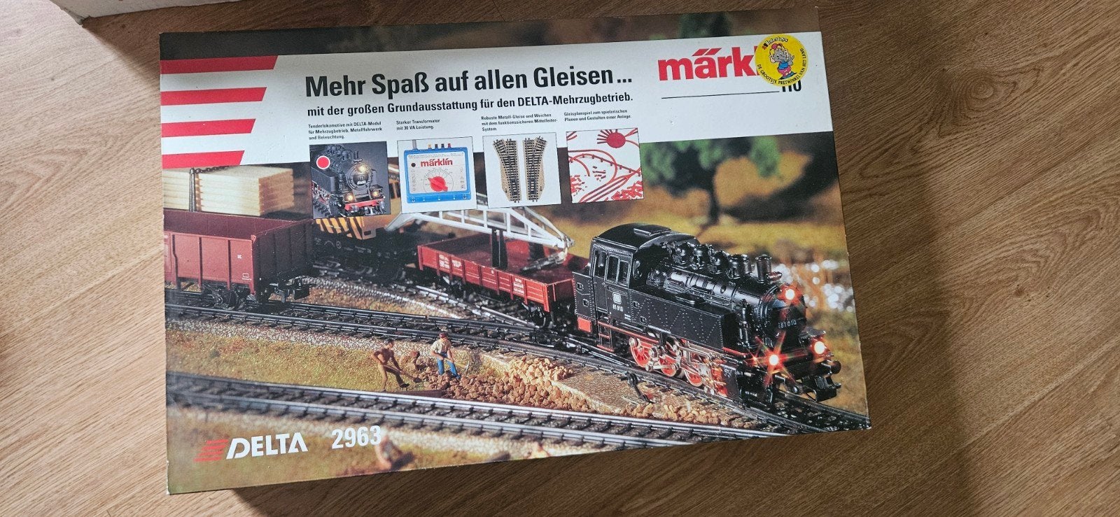 Märklin Delta 2963 Treinset met Locomotief en Rails, Wisselstroom, Ophalen of Verzenden, Märklin, Gebruikt