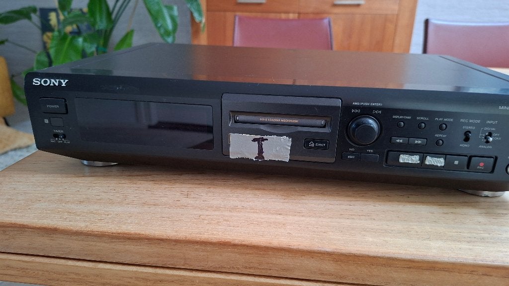 minidisc speler Sony type mds-je510 prima staat, Ophalen, Minidisc-speler
