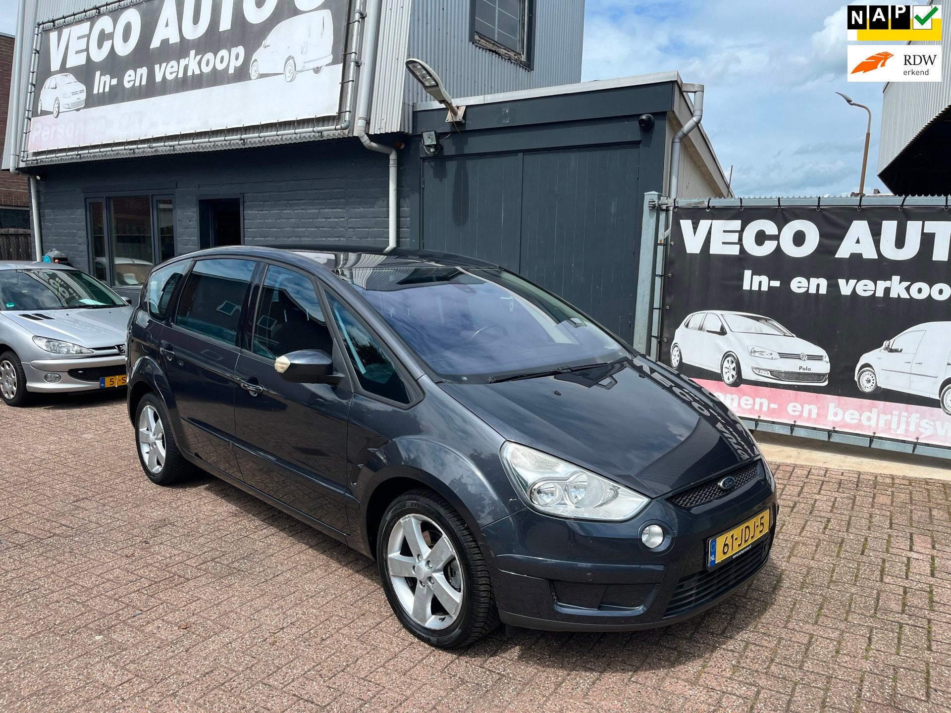 Ford S-Max 2.0-16V airco navi pdc cruise control nette auto, Voorwielaandrijving, Gebruikt, 1505 kg, Bedrijf
