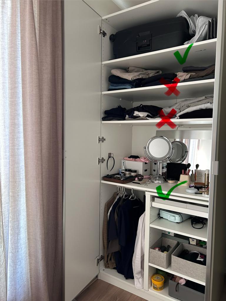 Ikea PAX 100x236 met spiegeldeuren, 200 cm of meer, 50 tot 100 cm, Zo goed als nieuw, 50 tot 75 cm