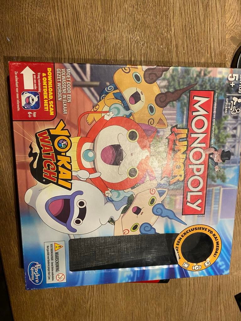 Monopoly Junior Yo-Kai Watch Bordspel Hasbro Gaming, Drie of vier spelers, Ophalen of Verzenden, Zo goed als nieuw