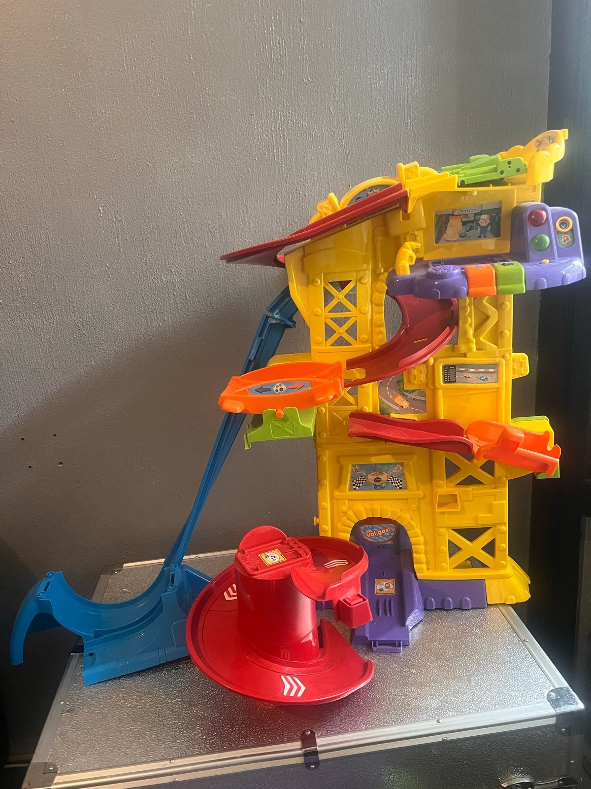 VTech Toet Toet Auto's Garage en Racebaan Speelset, Overige merken, Ophalen of Verzenden, Overige aandrijving, Met looping