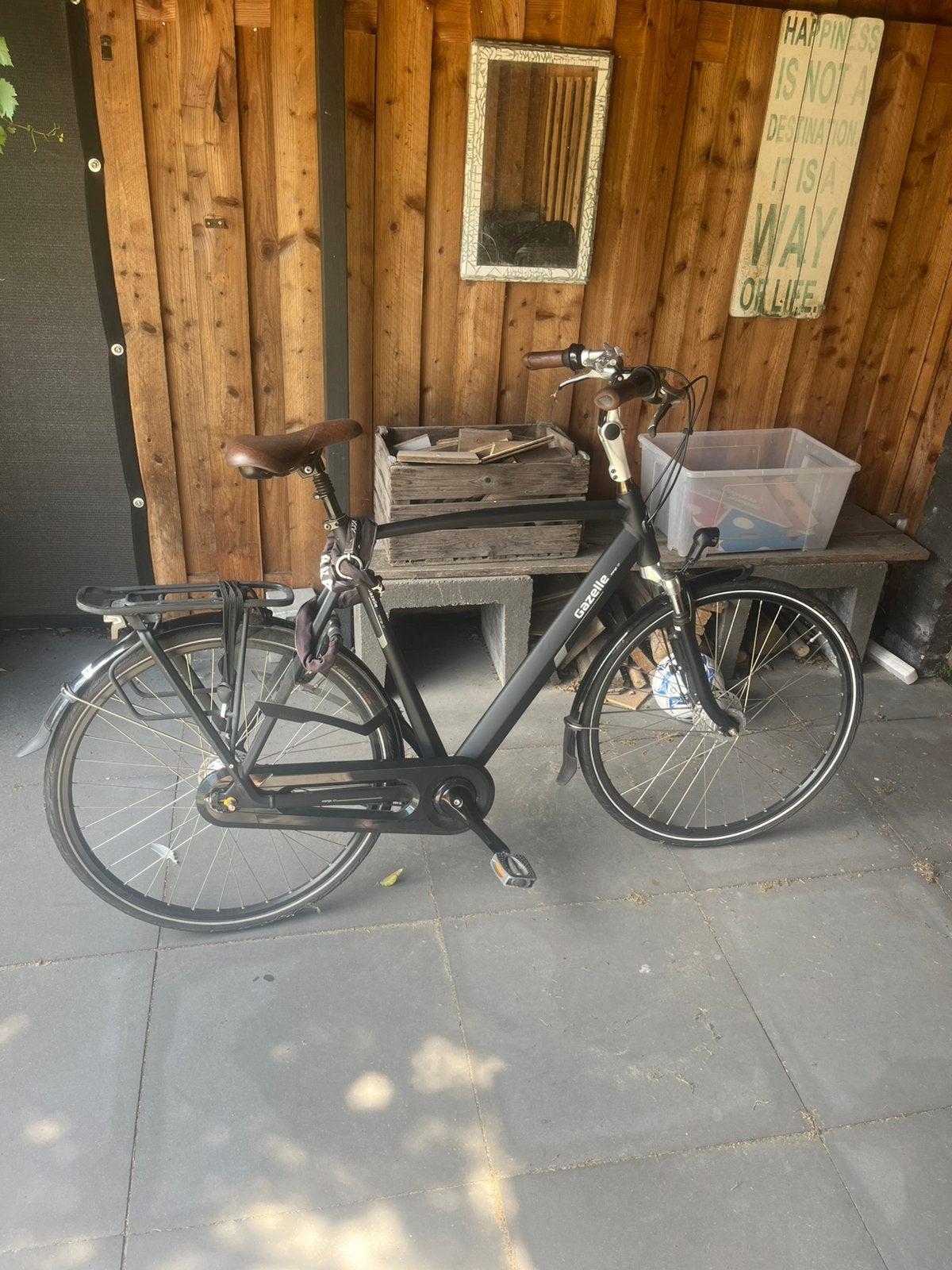 Gazelle orange c7+, zo goed als nieuw, herenfiets, 65cm, 65 cm of meer, Ophalen, Zo goed als nieuw, Gazelle