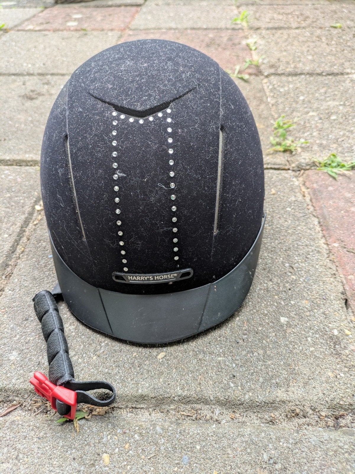 Cap maat 56-58 zwart Harrys horse met strass steentjes, Dieren en Toebehoren, Paardrijkleding, Dressuur, Ophalen of Verzenden
