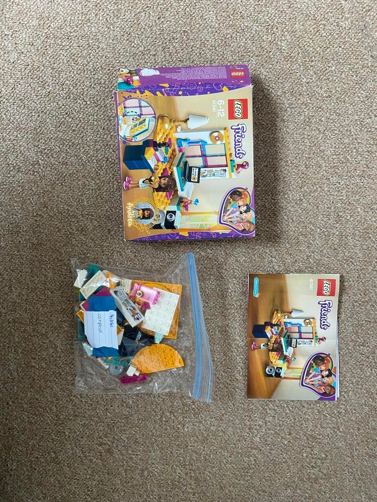 Lego Friends 41341 Andrea's Slaapkamer - Compleet, Gebruikt, Lego, Friends, Ophalen of Verzenden