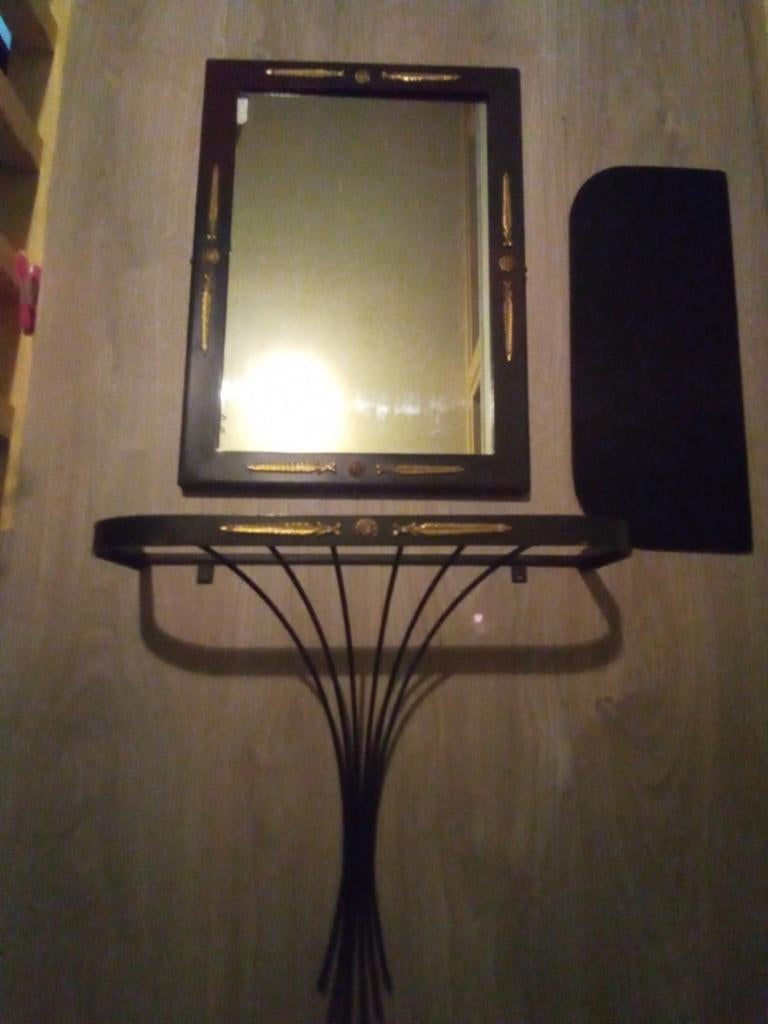 Vintage kaptafel, Ophalen of Verzenden, Rechthoekig, Minder dan 50 cm, Minder dan 100 cm
