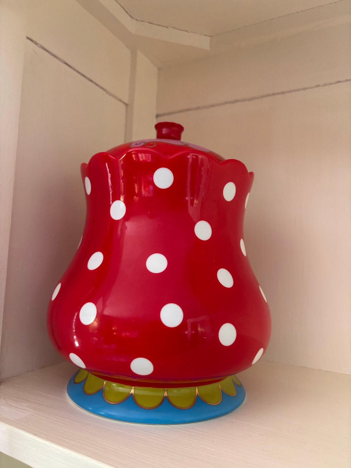 Oilily koekjespot, Ophalen, Porselein of Keramiek, Schaal, Zo goed als nieuw