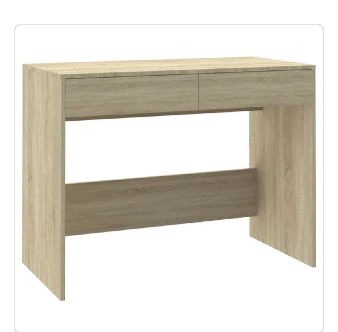 Bureau 101x50x76,5 cm bewerkt hout sonoma eikenkleurig, Ophalen, Nieuw