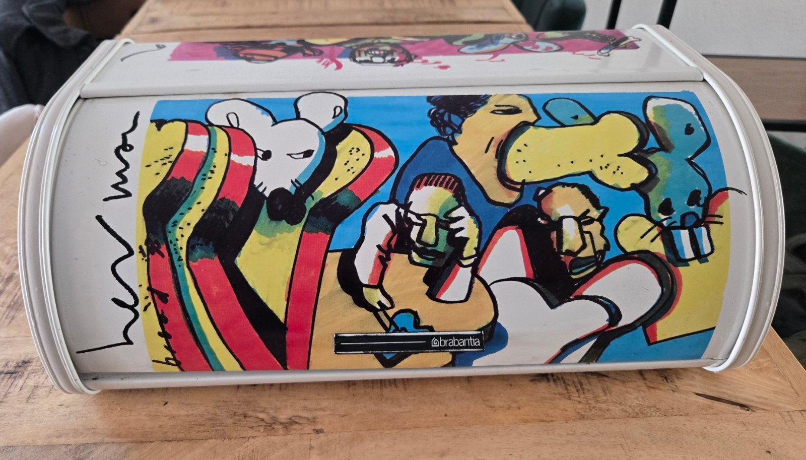 Brabantia broodtrommel Herman Brood - Zo goed als nieuw, Ophalen of Verzenden, Zo goed als nieuw, Metaal, Brabantia