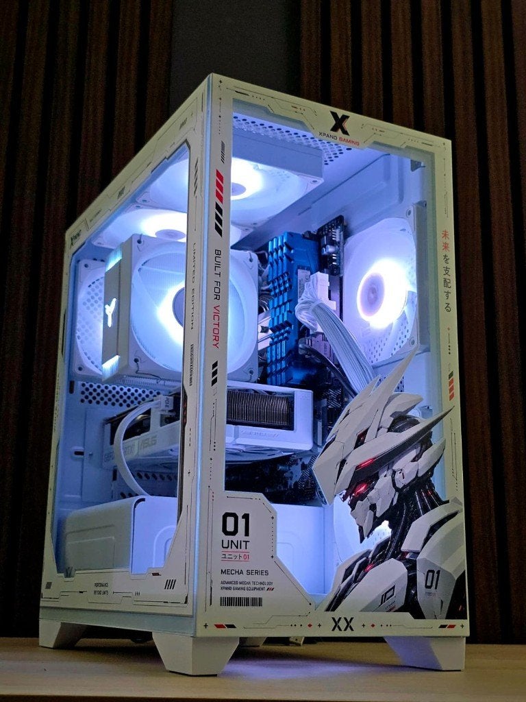 White Mecha Gaming PC | RTX 5060 Ti | 32GB RAM | Garantie, Computers en Software, Desktop Pc's, 32 GB, Xpand Gaming, Nieuw, Gaming