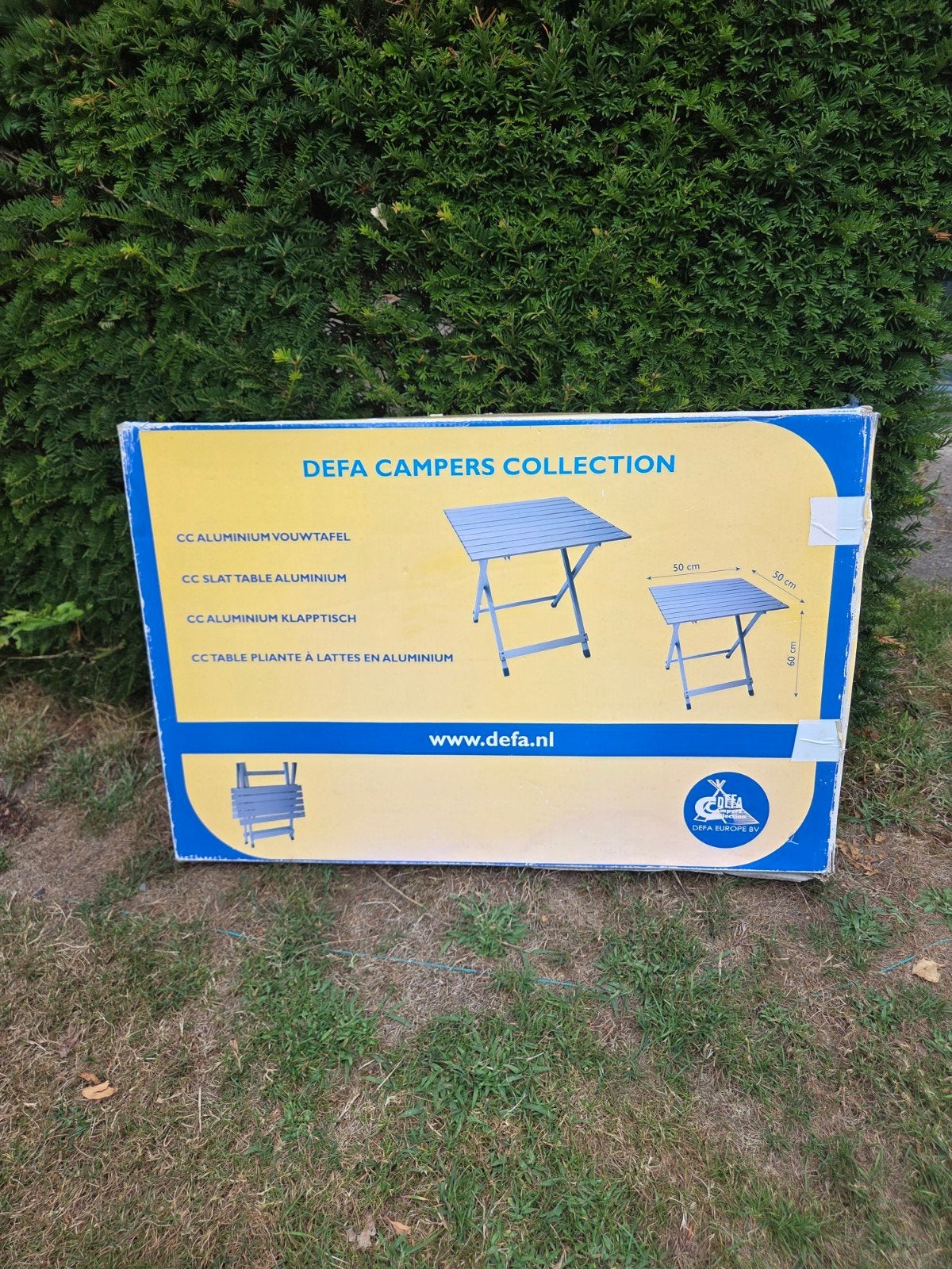 DEFA Campers Collection Aluminium Vouwtafel, Ophalen, Gebruikt, Campingtafel