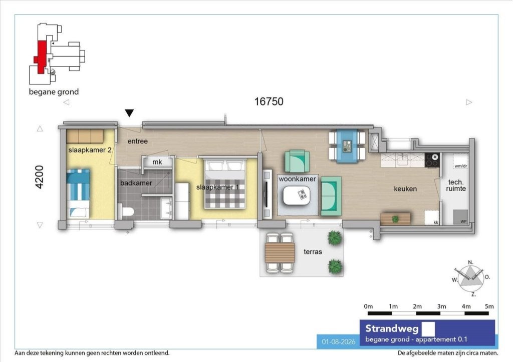 NIEUW! Woonruimte te huur Strandweg, Hoek van Holland, Huizen en Kamers