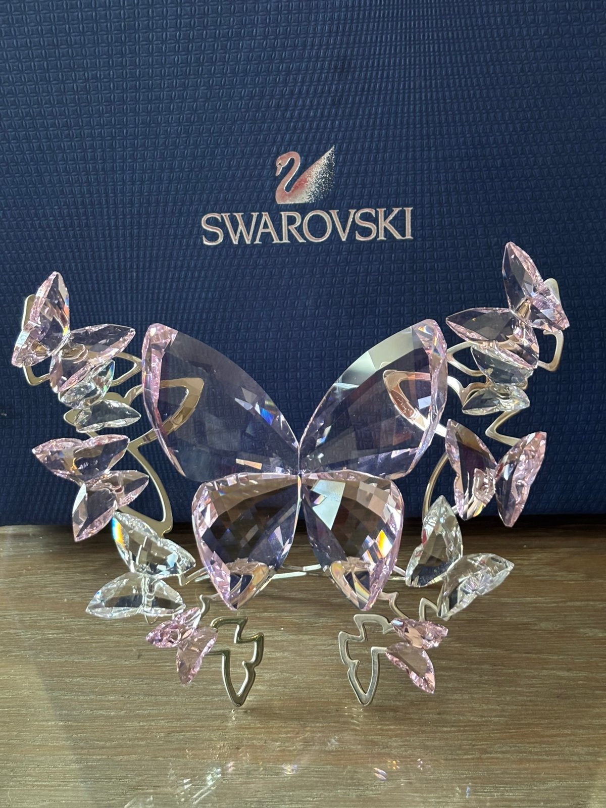 Swarovski vlinder Rosaline groot, Verzamelen, Ophalen of Verzenden, Zo goed als nieuw, Figuurtje
