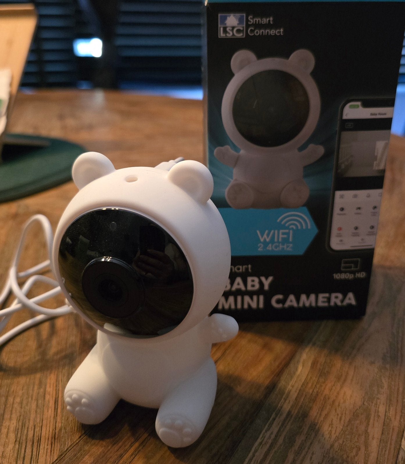 LSC Smart Connect Baby Mini Camera 1080p HD Wifi, Ophalen, 250 meter of meer, Camera