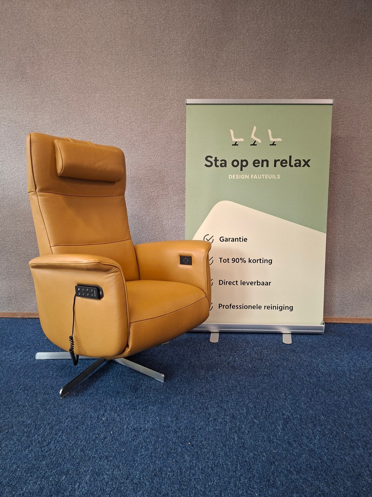 Set Sta op relax fauteuils Prominent 1jaar oud extra luxe!