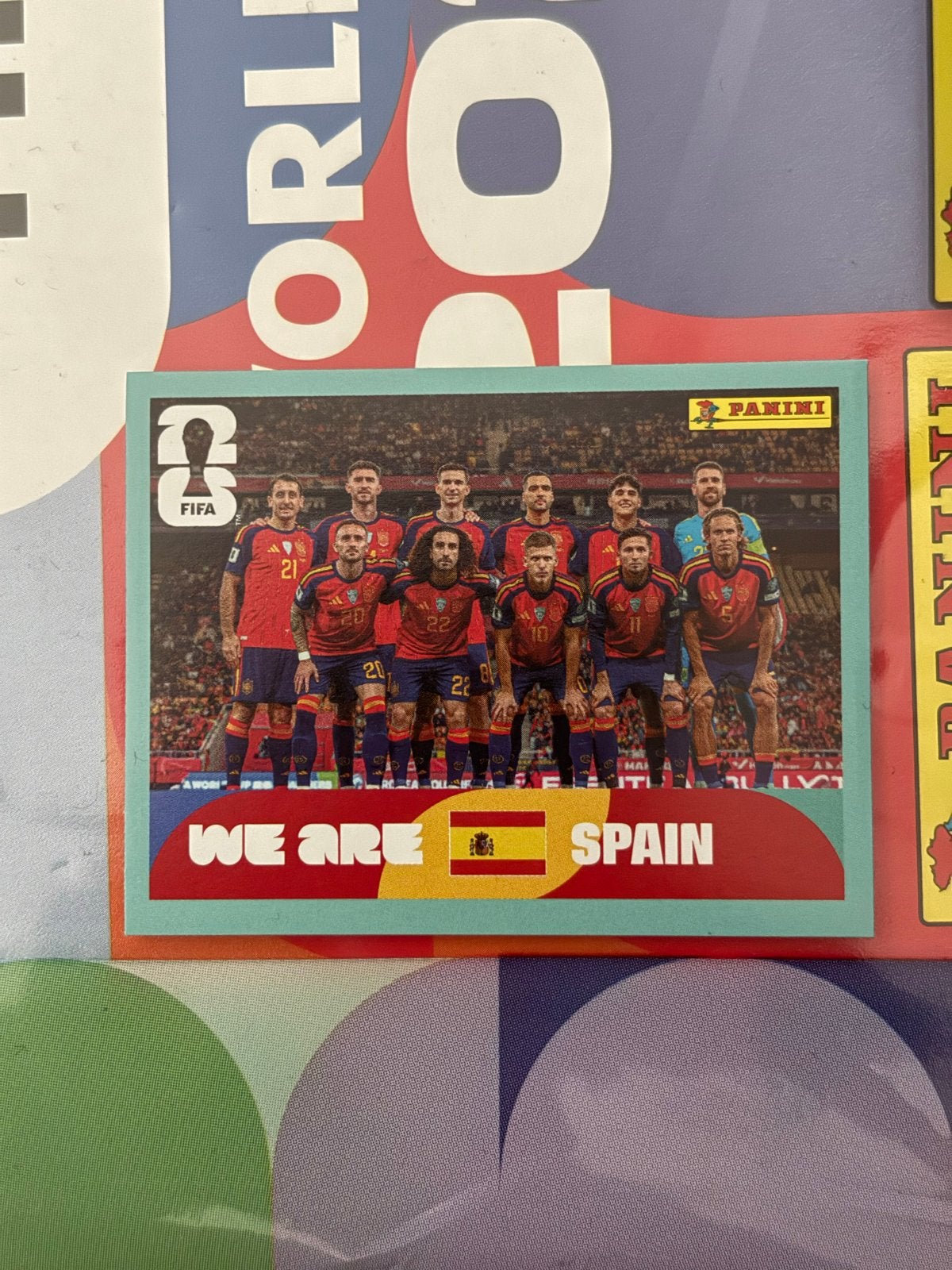 Panini FIFA World Cup 2026 Sticker - Spanje Team, Ophalen of Verzenden, Zo goed als nieuw, Sticker