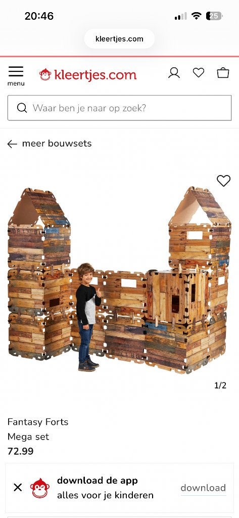 Fantasy Forts megaset, Ophalen, Zo goed als nieuw