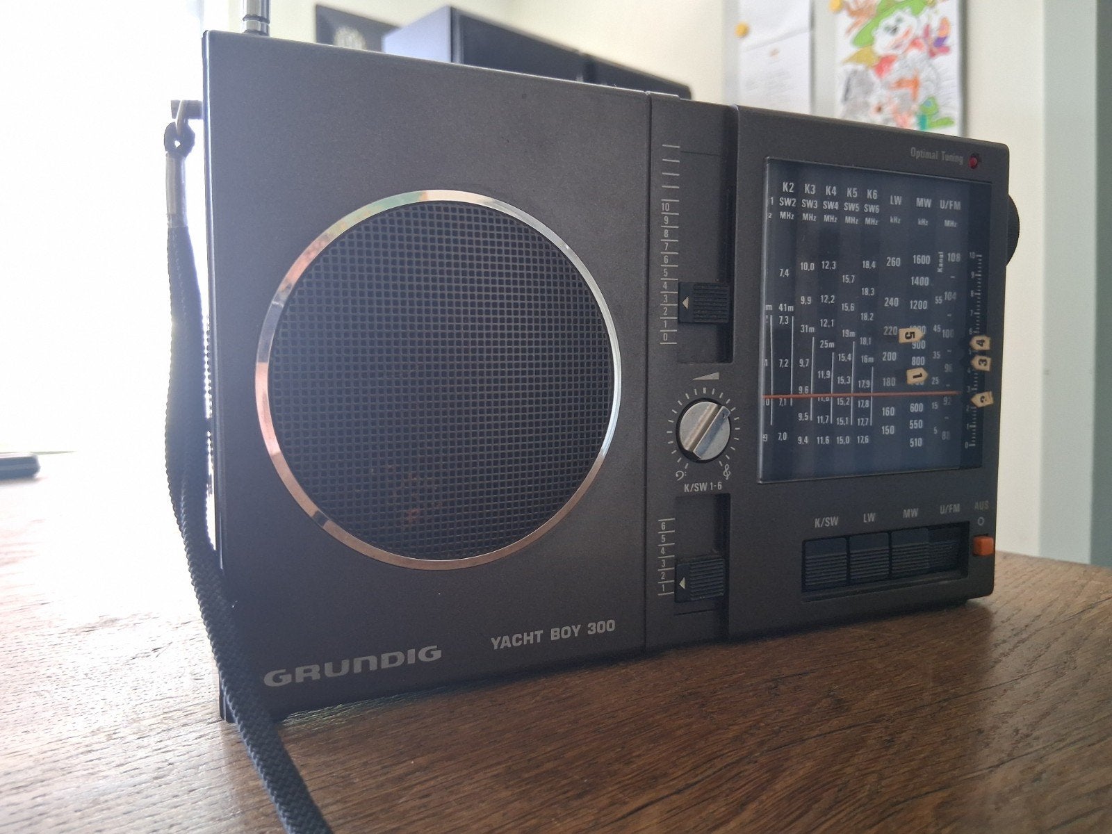 Grundig Yacht Boy 300 Wereldontvanger - Batterij/Adapter, Ophalen of Verzenden, Gebruikt, Wereldontvanger