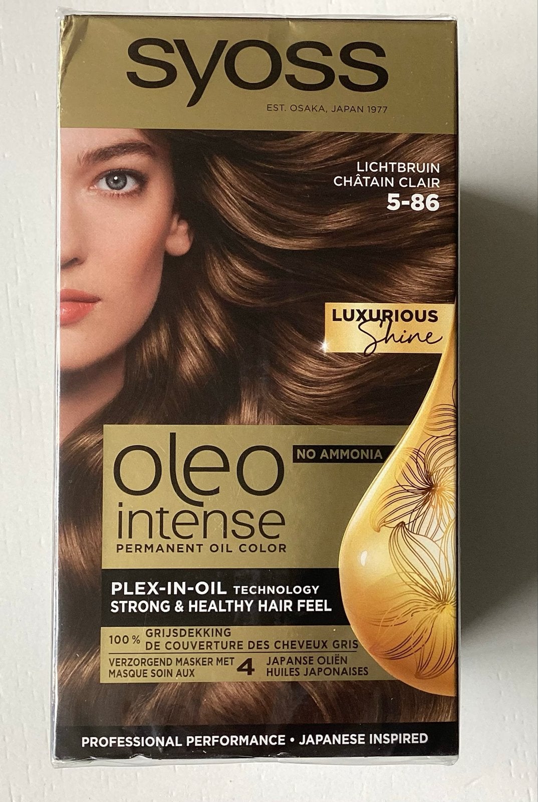 Syoss Oleo Intense Haarverf Lichtbruin 5-86 (3 stuks), Ophalen, Nieuw, Overige typen