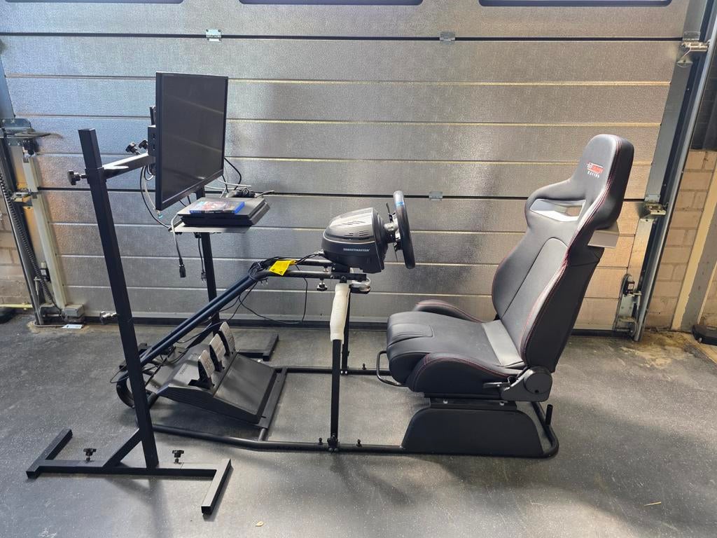 Complete GT Omega Race Stoel Setup met Thrustmaster T300, Spelcomputers en Games, Ophalen, Zo goed als nieuw