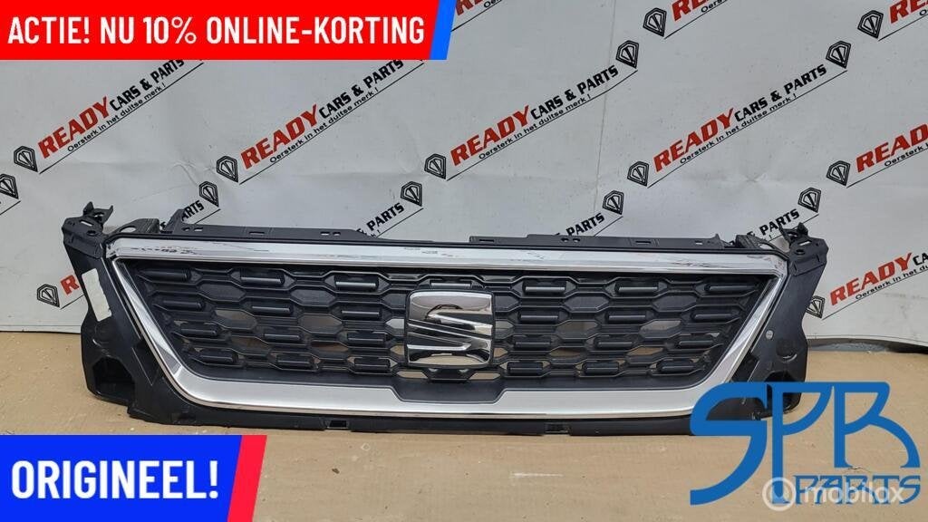 Grille Seat Ibiza 6F ('17-'24) GRILL CHROOM LOGO 6F0853654D, Gebruikt, Ophalen of Verzenden, Seat, Seat