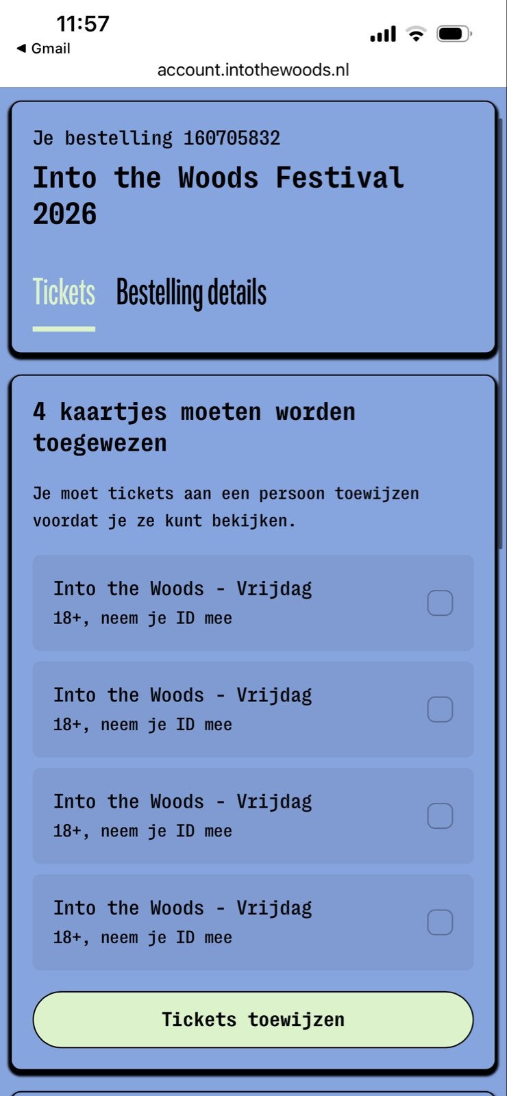 Into The Woods Tickets - Vrijdag, Twee personen