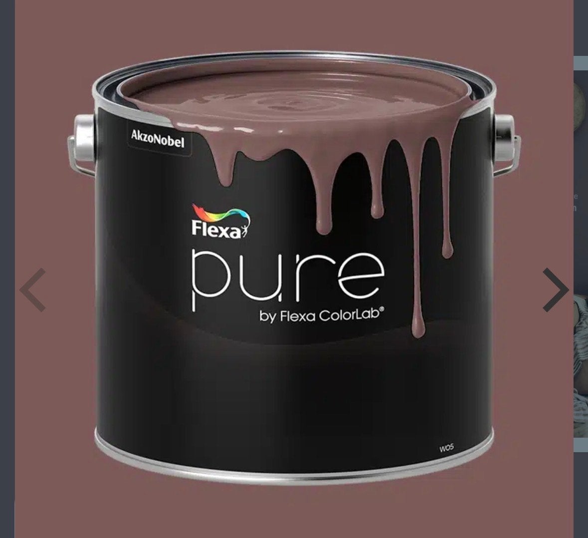 Flexa Pure Muurverf Full Plum - 2.5L, Ophalen, Paars, Nieuw, Verf