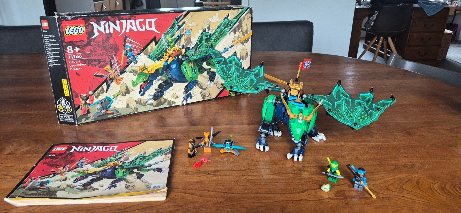 LEGO Ninjago 71766 Legendarische Draak van Lloyd, Inclusief instructies, Lego, Ophalen of Verzenden, Zo goed als nieuw