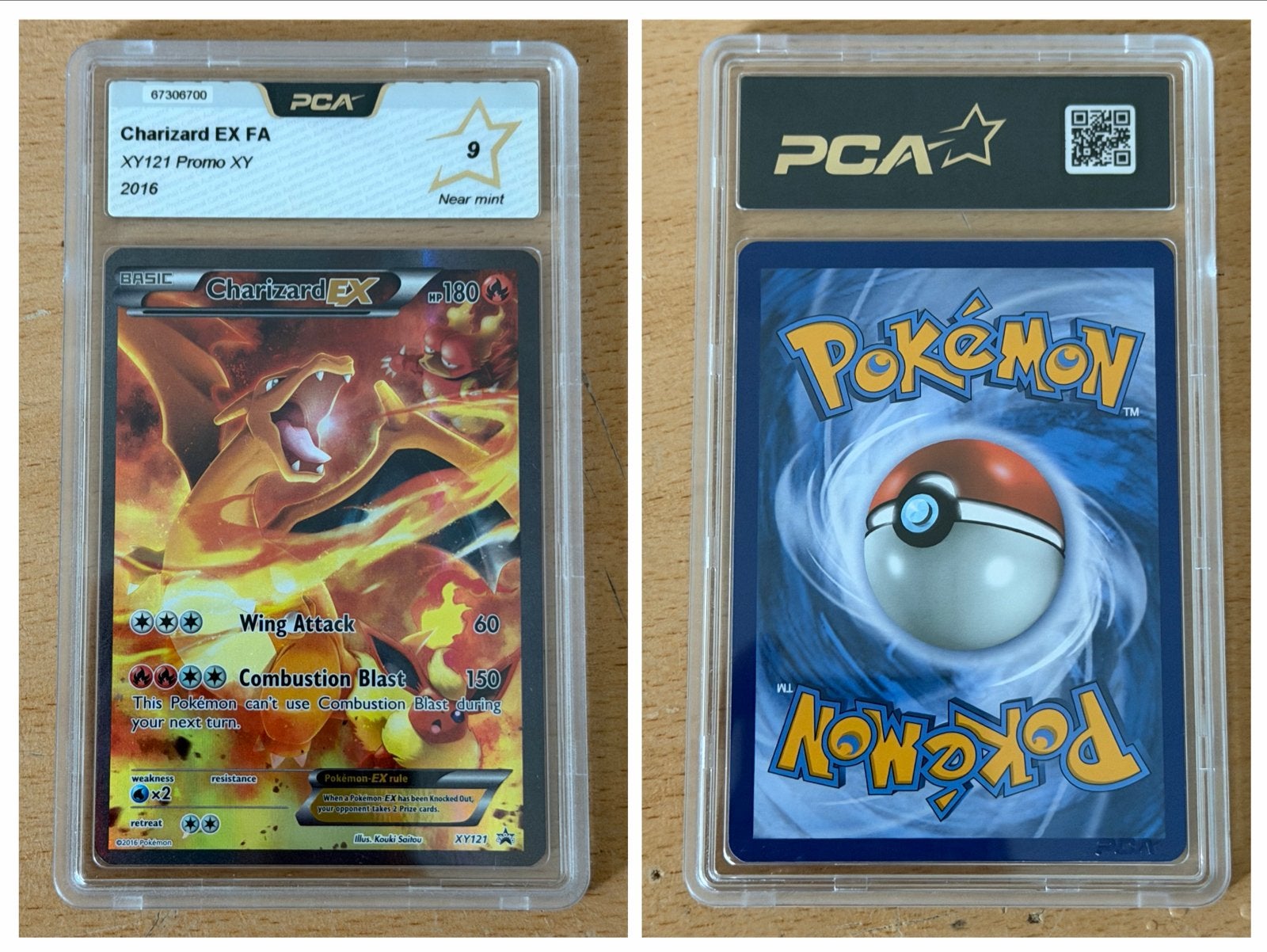 Pokémon Charizard EX FA XY121 Promo PCA 9, Ophalen of Verzenden, Nieuw, Losse kaart