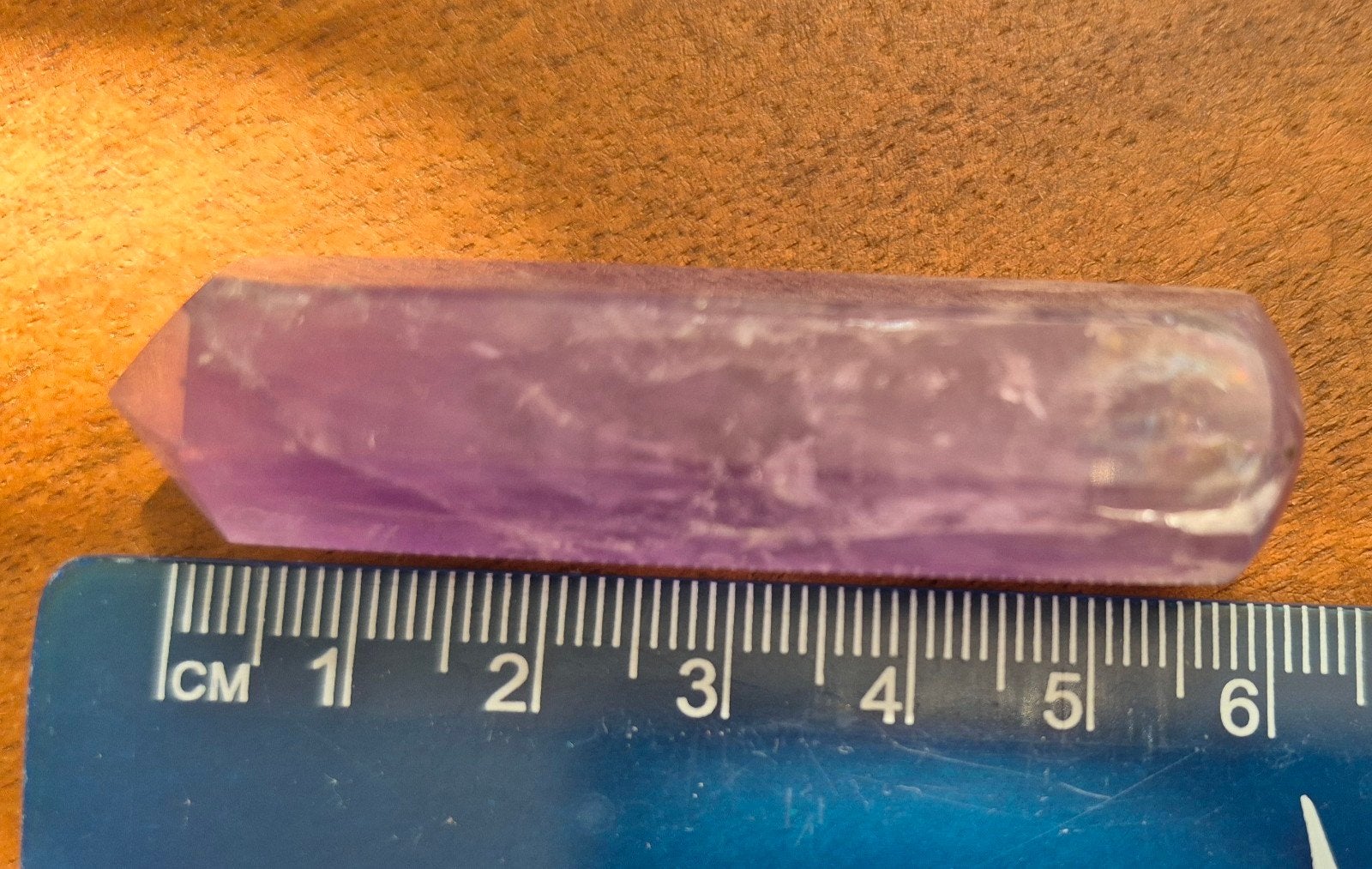 Amethist healing accupunctuur staaf 6 cm, Ophalen of Verzenden, Nieuw, Overige typen
