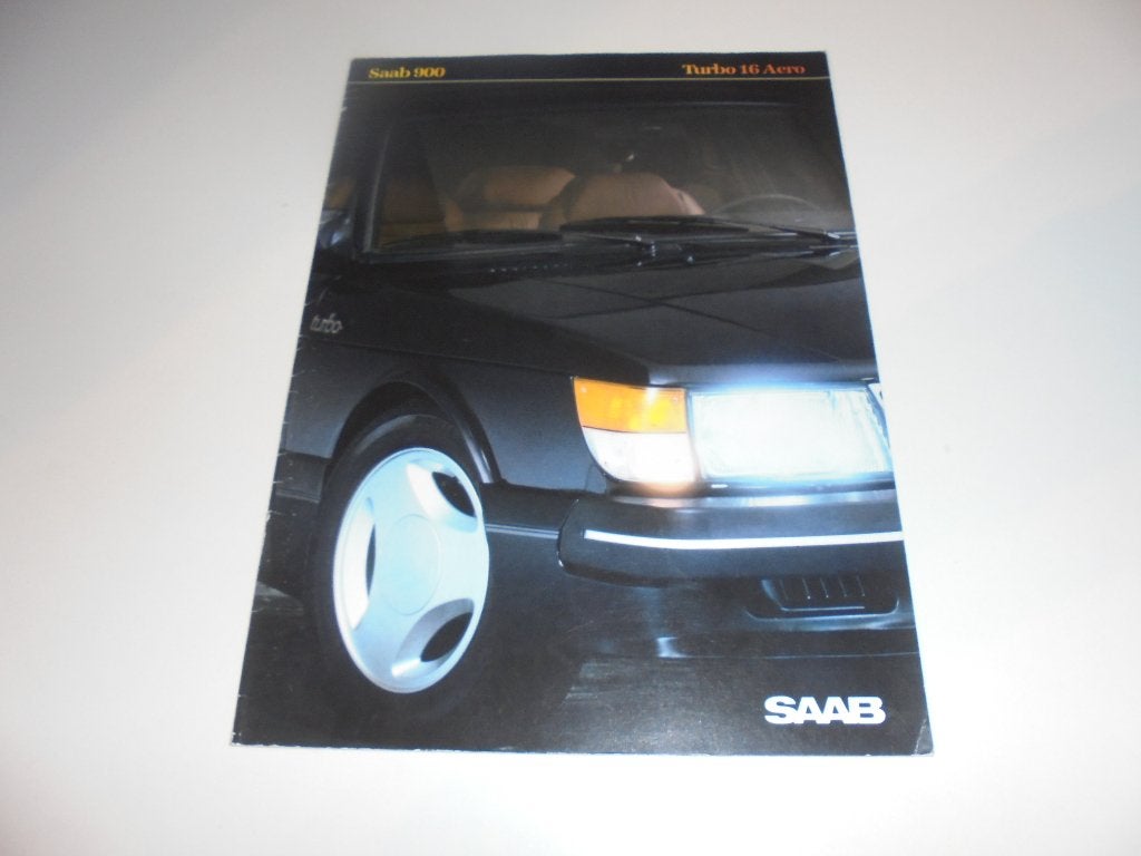 brochure Saab 900 Turbo 16 Aero 1984, Ophalen of Verzenden, Gelezen, Overige merken