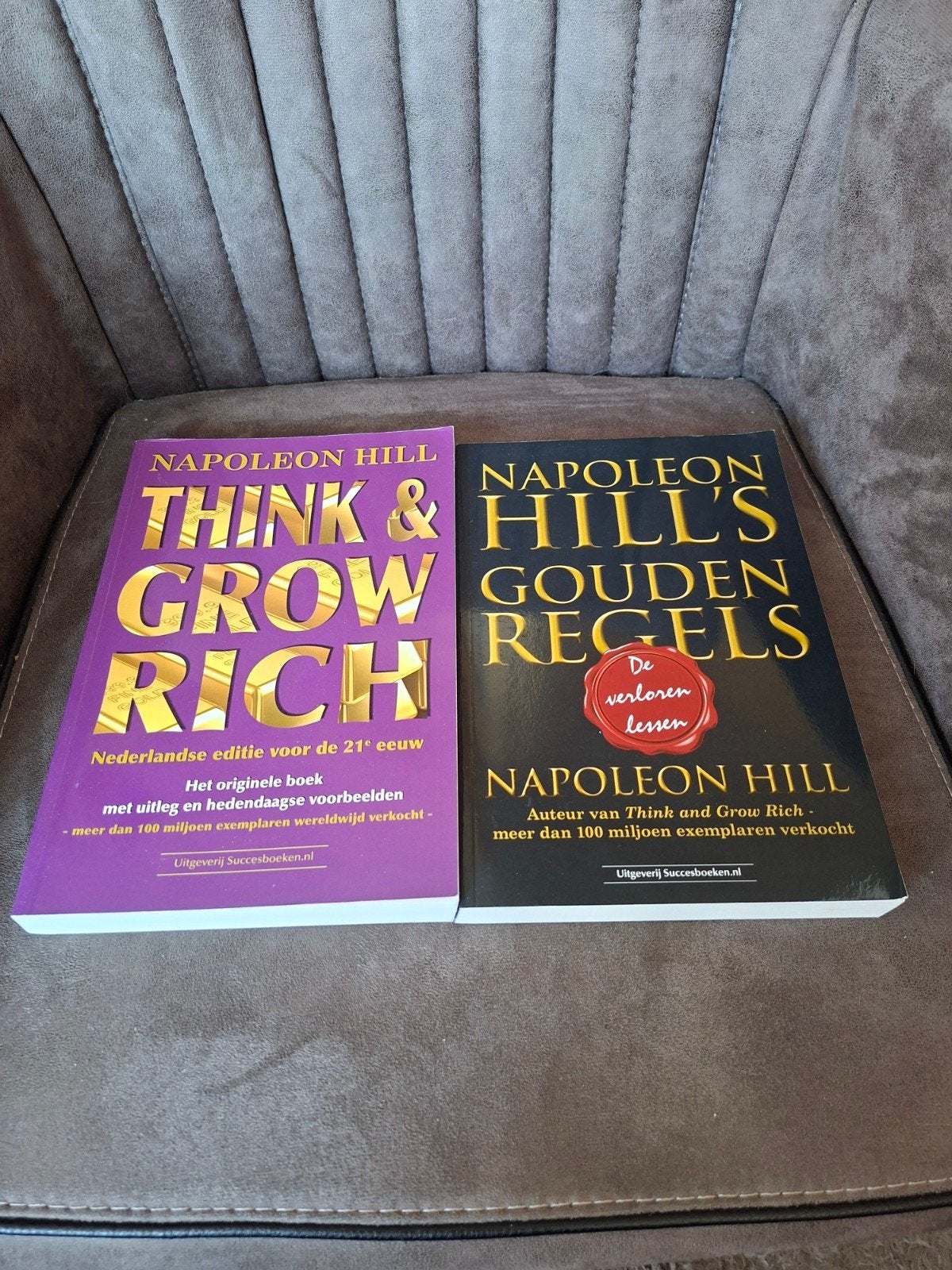 Napoleon Hill Boeken: Think & Grow Rich & Gouden Regels, Ophalen of Verzenden, Zo goed als nieuw, Napoleon Hill, Nederland