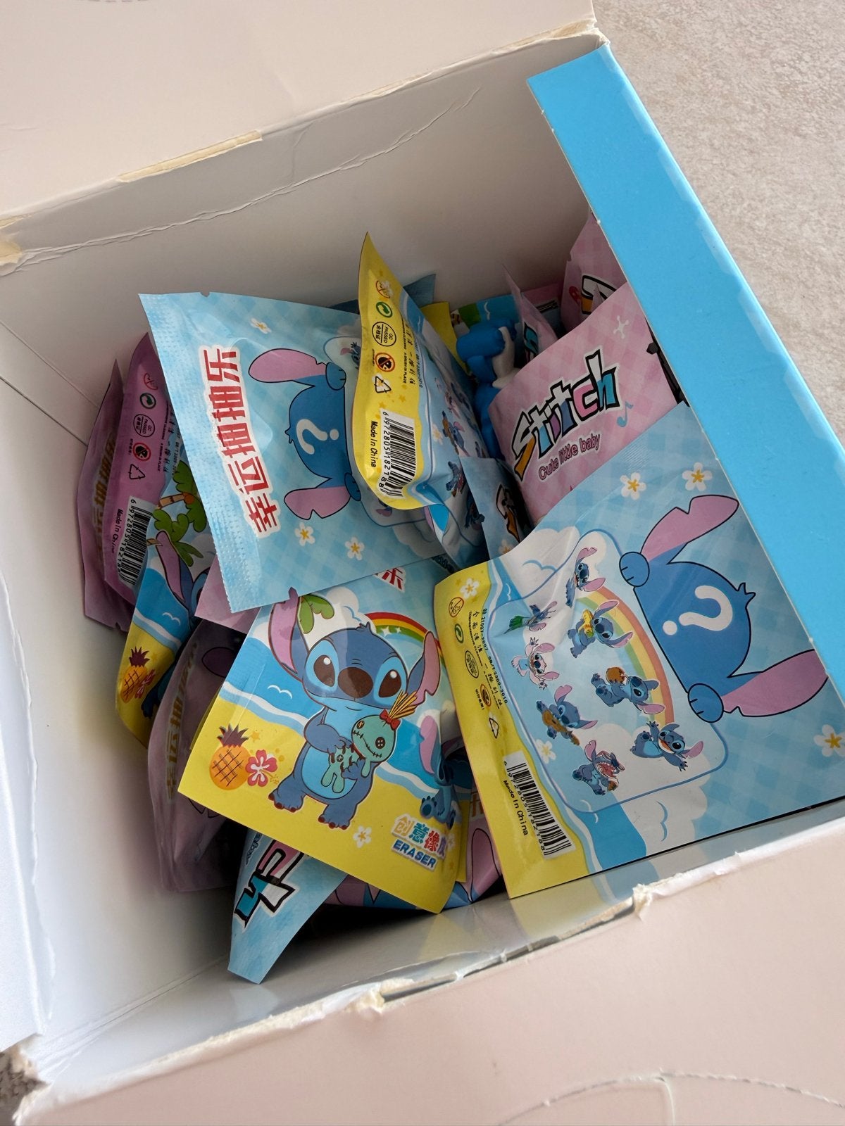 Stitch Verassingsfiguur Gummetjes - Leuk voor Kinderfeestjes, Ophalen of Verzenden, Nieuw, Jongen of Meisje