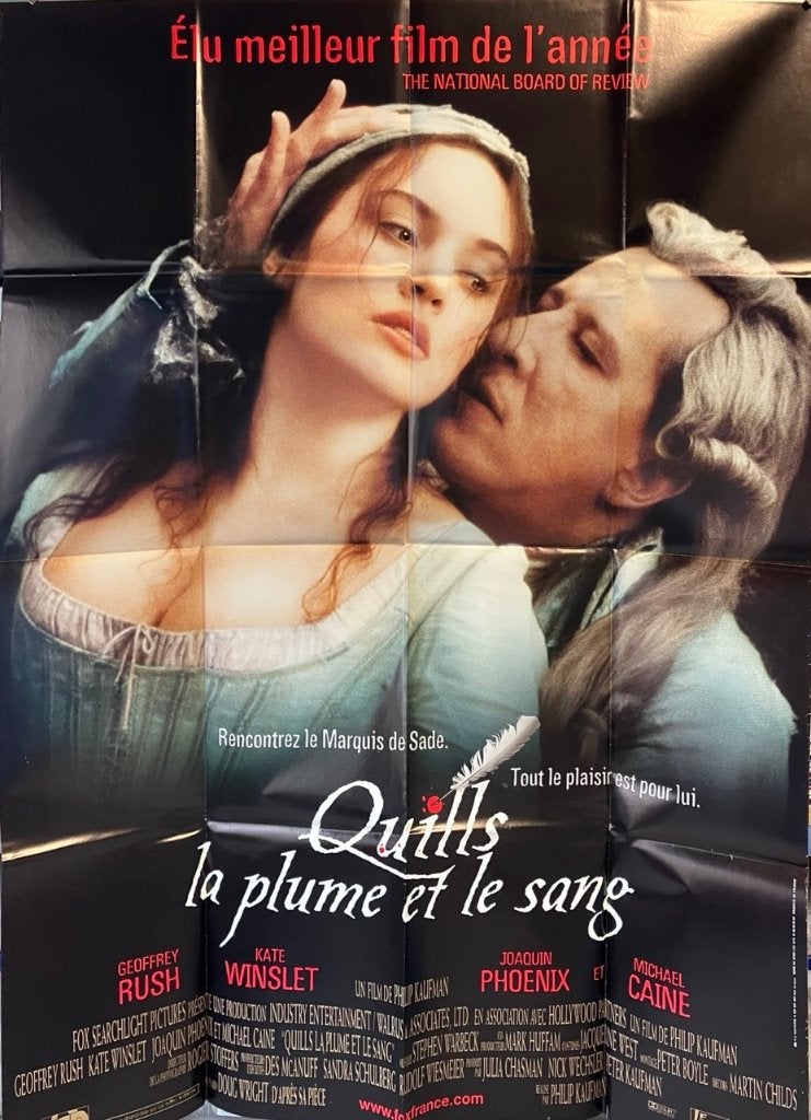 Quills (2000) - Originele filmposter, Ophalen of Verzenden, Gebruikt, A1 t/m A3, Film en Tv