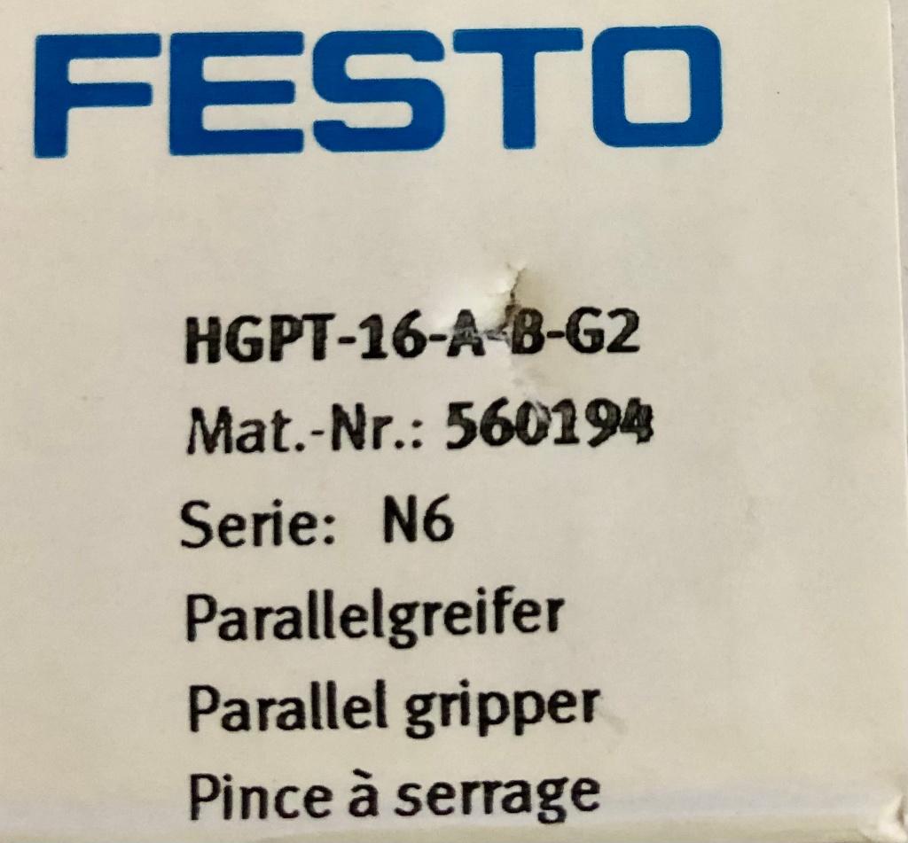 FESTO - Parallel Gripper - Grijper - HGPT-16-A-B-G2 - 560194, Ophalen of Verzenden, Nieuw
