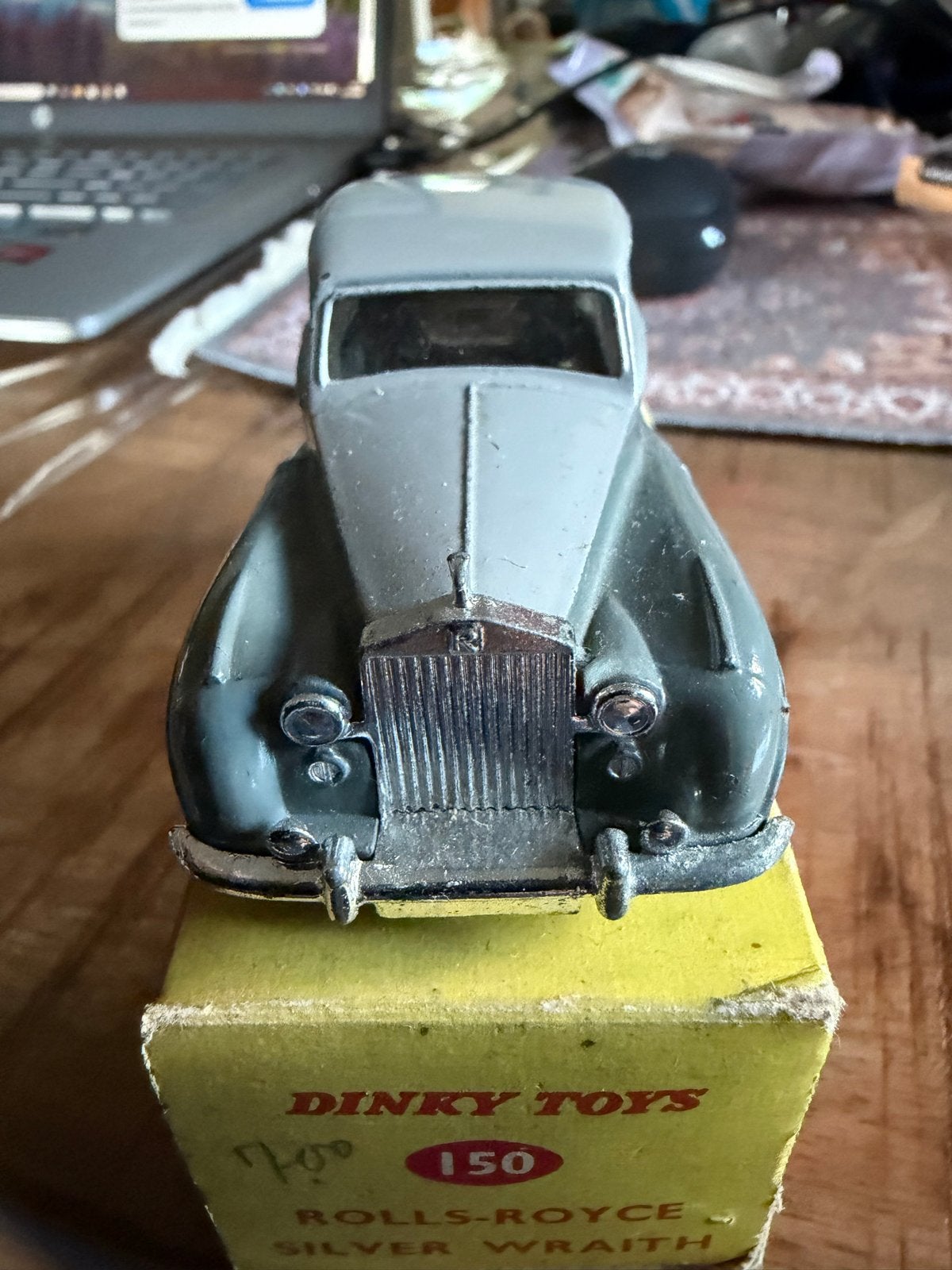 Dinky Toys 150 Rolls Royce Silver Wraith met doos, F, Dinky Toys, Ophalen of Verzenden, Zo goed als nieuw