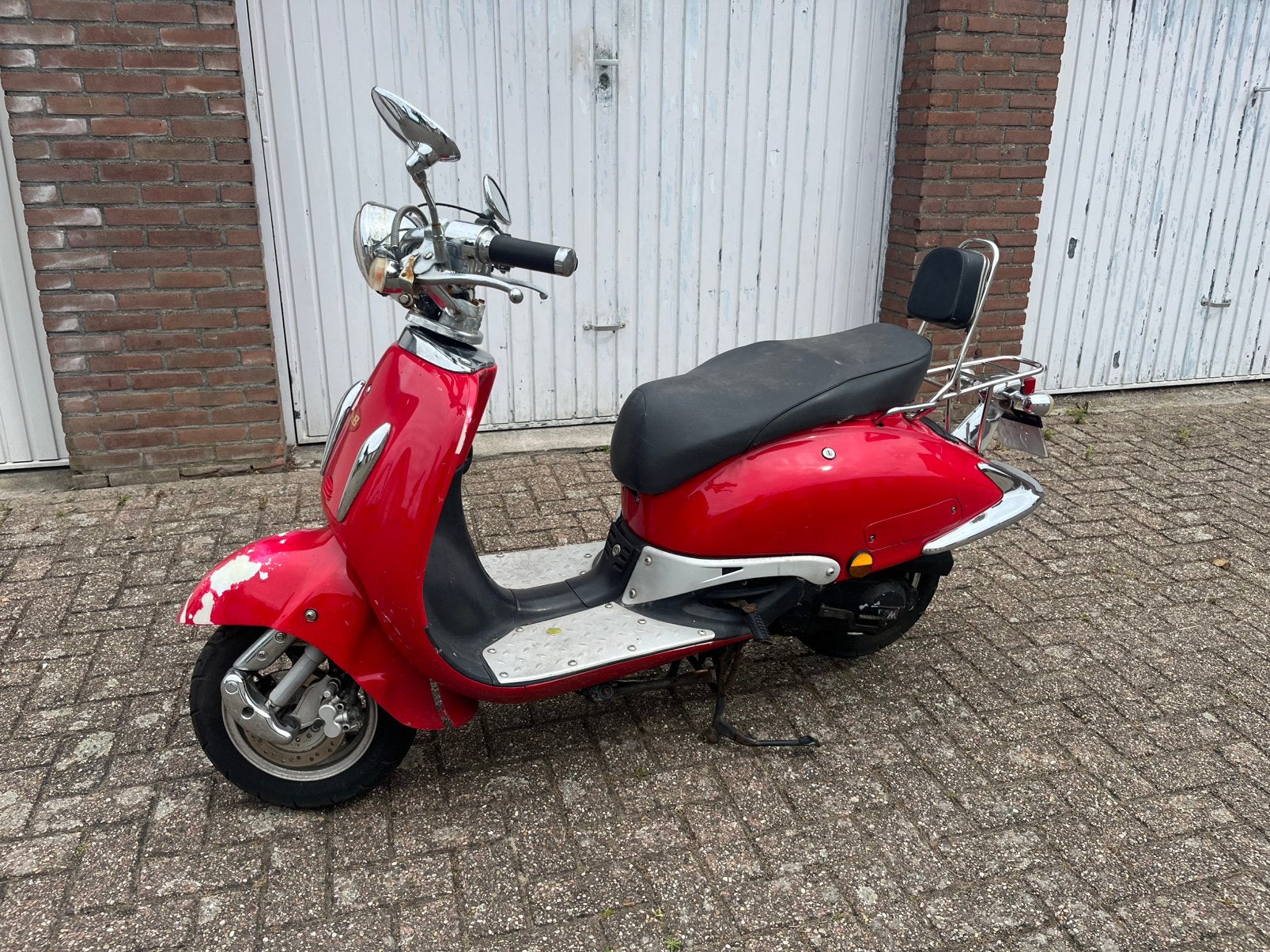 Retroscooter 25km, Ophalen of Verzenden, Zo goed als nieuw, Benzine