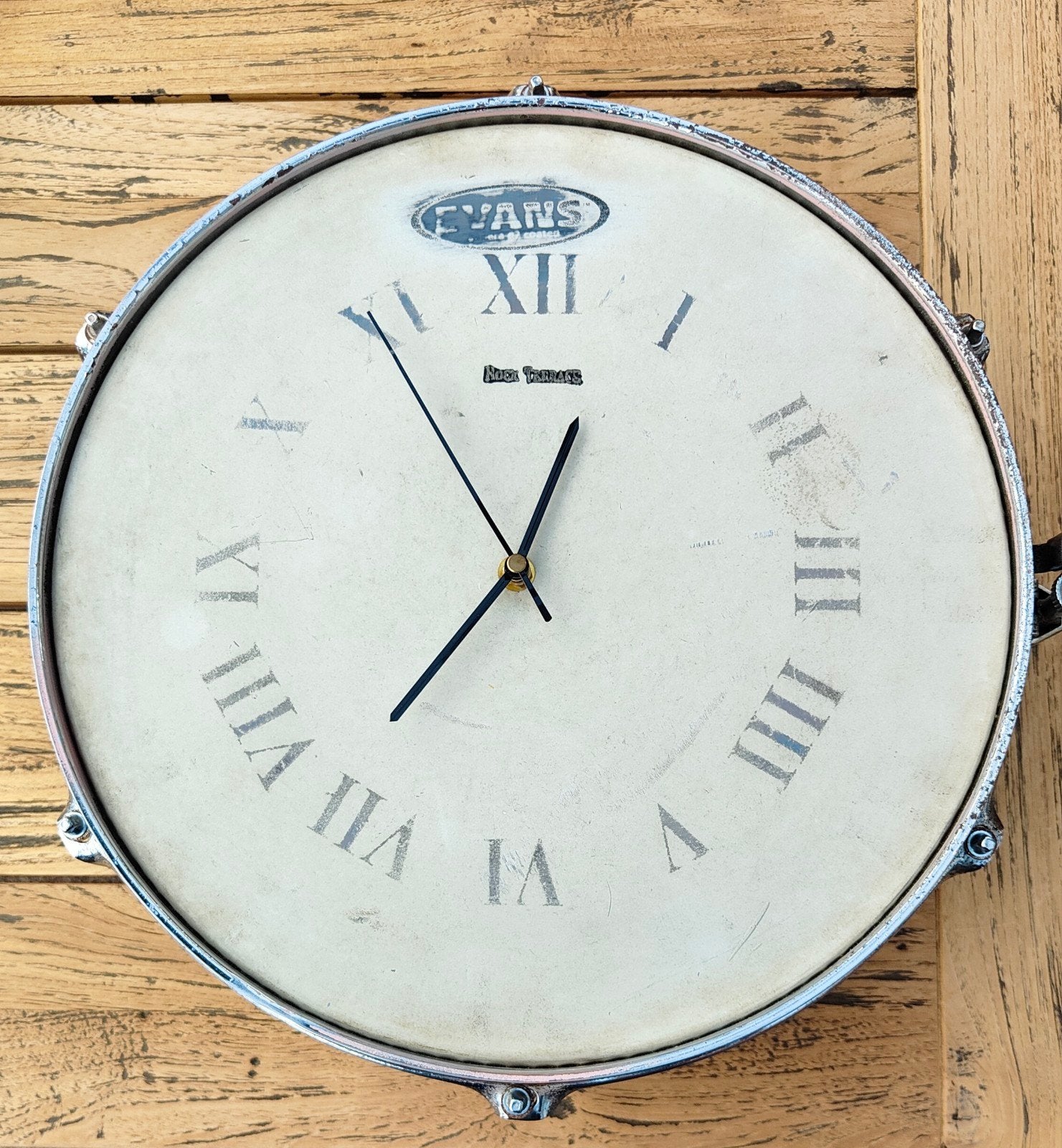Unieke Snare Drum Klok - 14 inch, Ophalen of Verzenden
