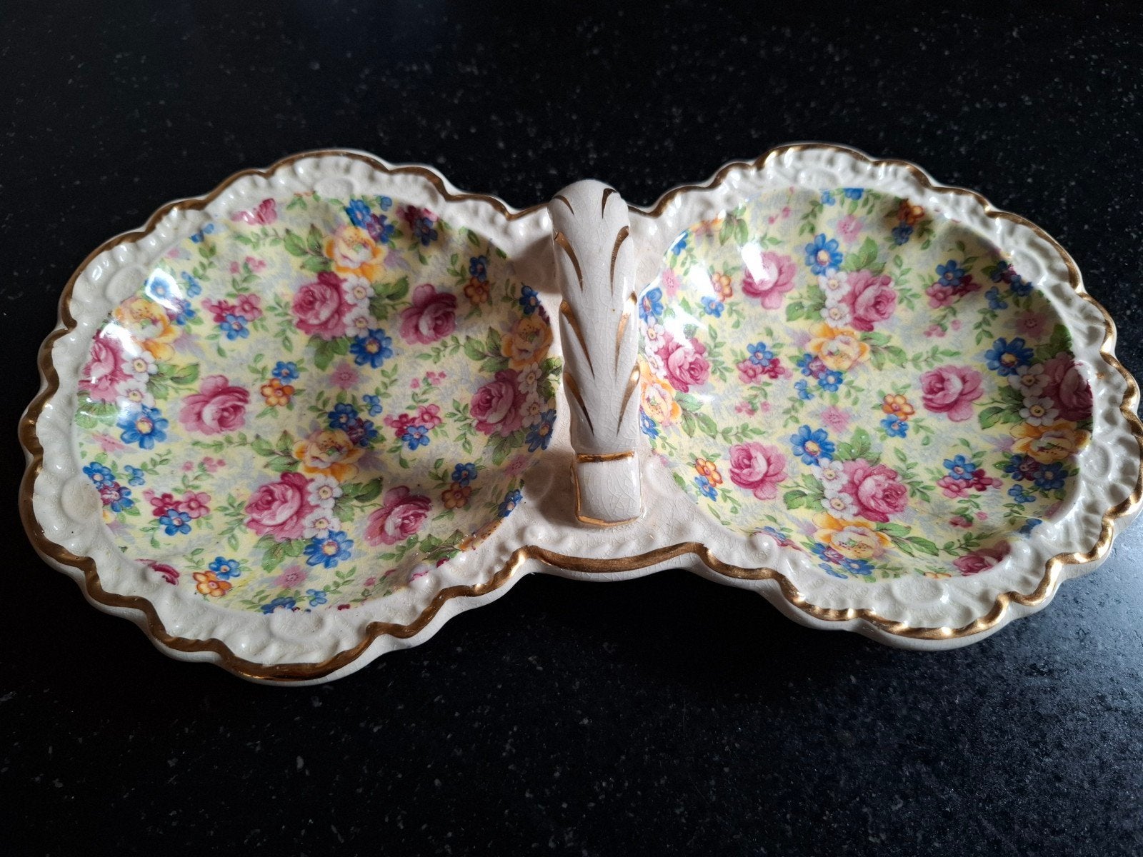 bonbon schaaltje van royal Norfolk, Ophalen, Zo goed als nieuw, Goud, Overige materialen