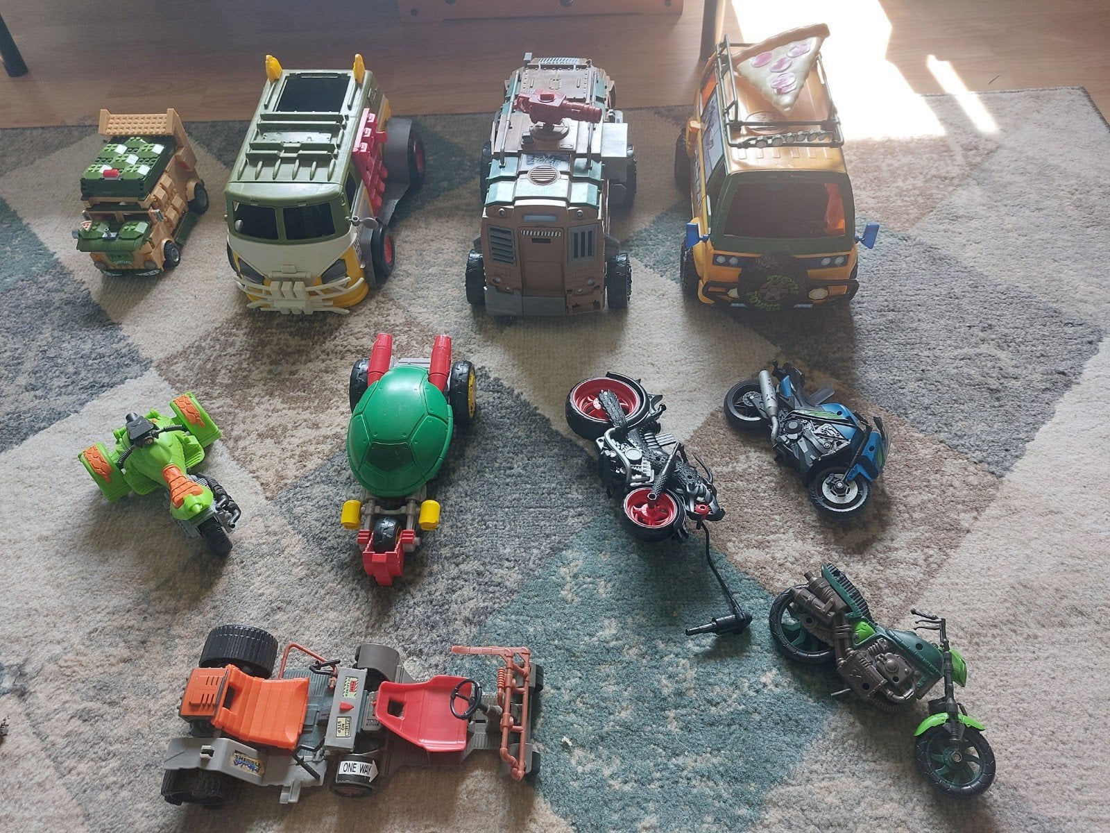 Grote Teenage Mutant Ninja Turtles Mooie voertuigen partij, Ophalen, Gebruikt