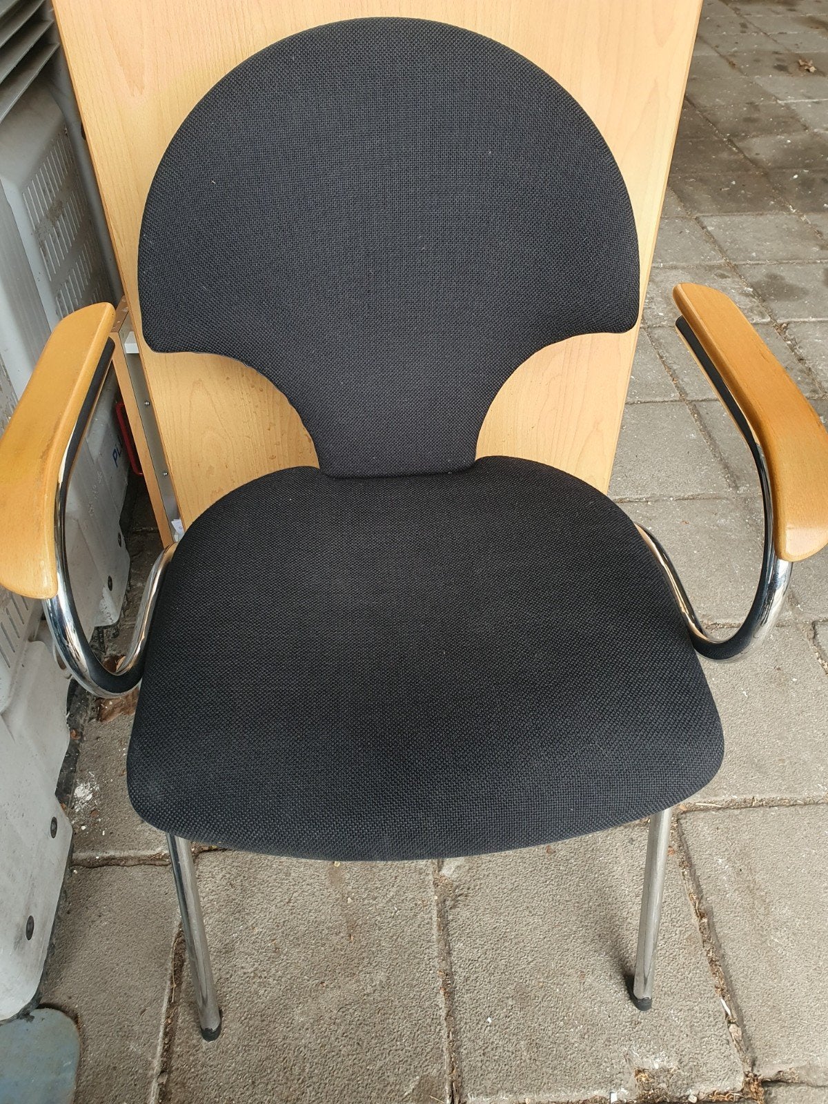 Kusch+Co stapelstoelZwart  10x partijprijs 200euro, Huis en Inrichting, Ophalen, Gebruikt, Hout, Zwart