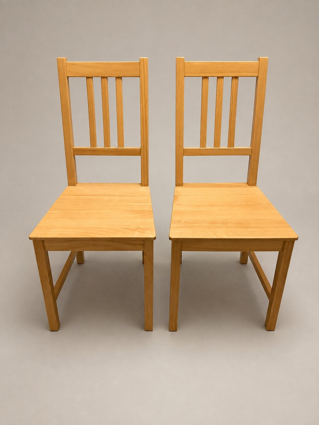 Set van 2 houten keukenstoelen, Ophalen, Gebruikt, Twee, Overige kleuren