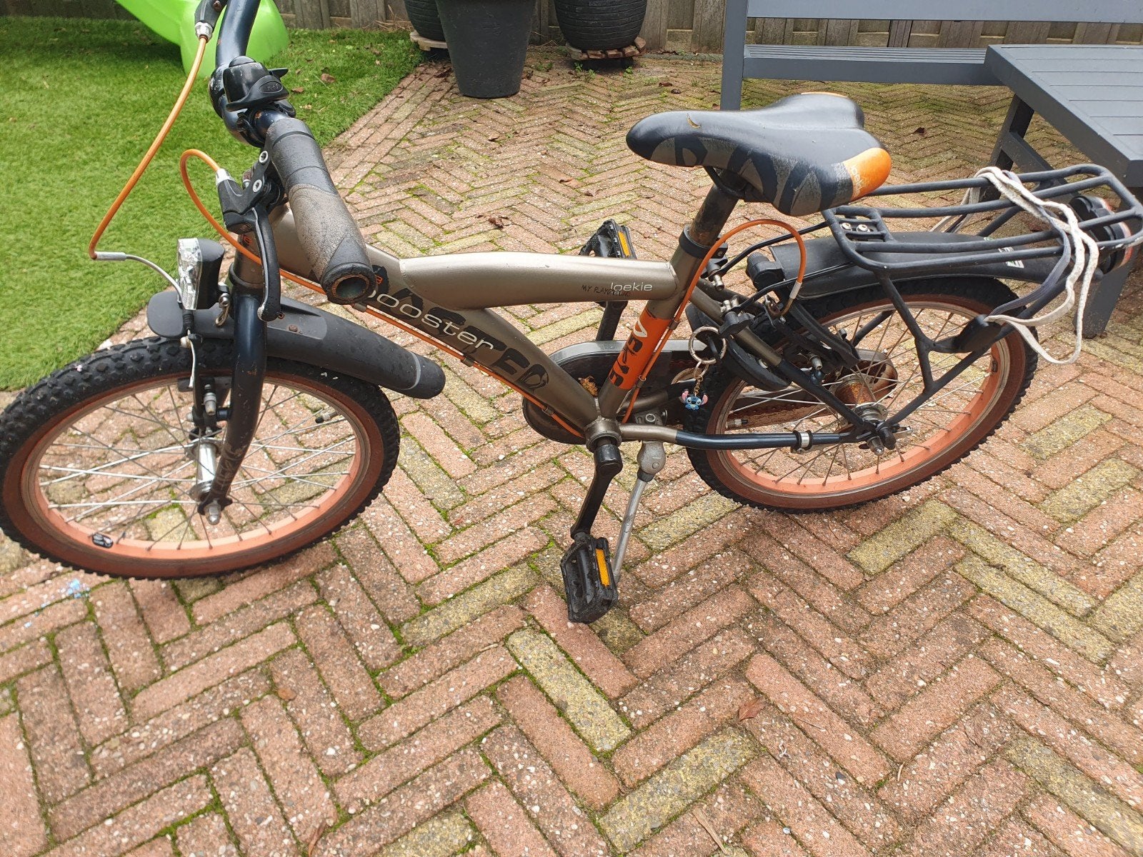Loeki jobster Booster Kinderfiets 18 inch, Ophalen, Terugtraprem, Loekie, 16 tot 20 inch