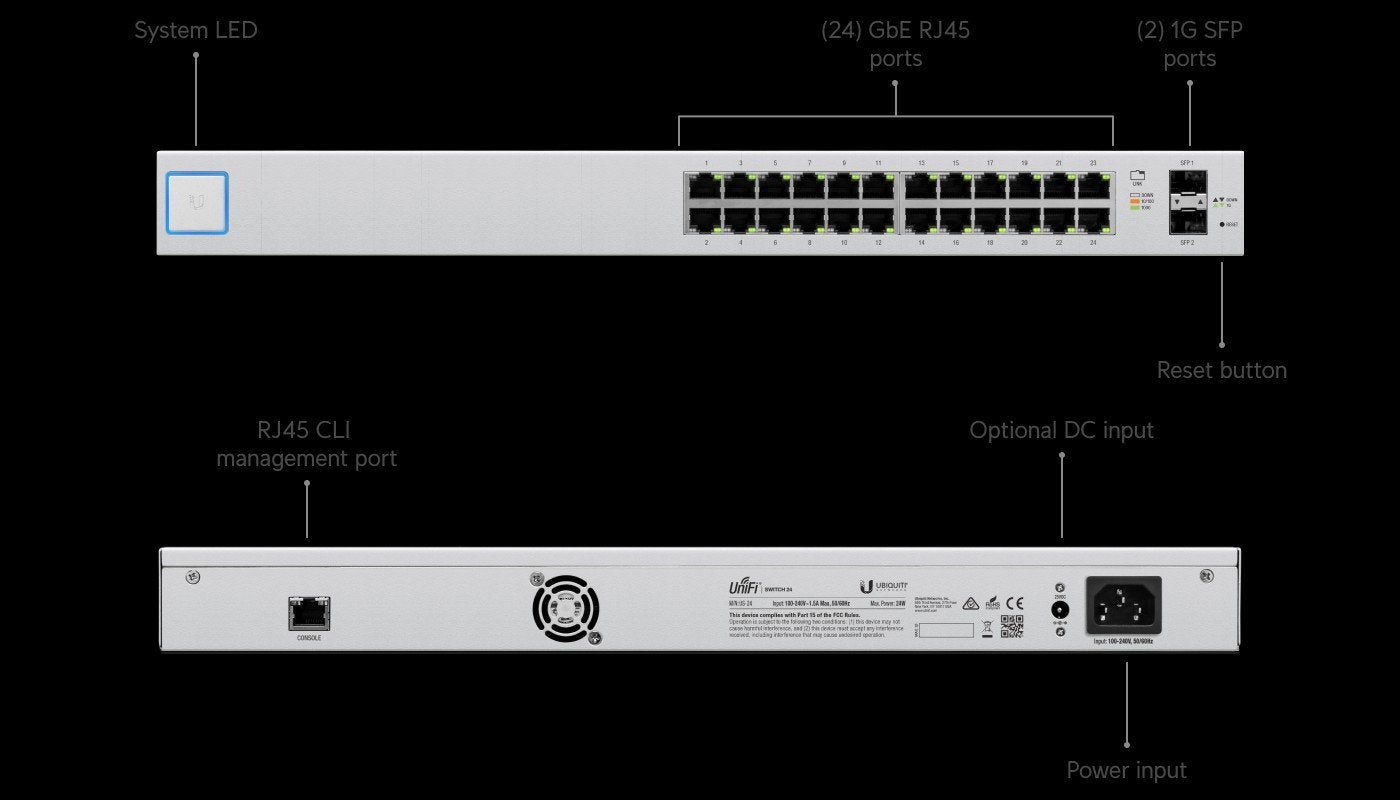 Ubiquiti UniFi Switch US-24 switch, Computers en Software, Ophalen, Gebruikt